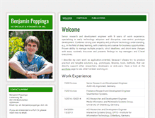 Tablet Screenshot of benjaminpoppinga.de